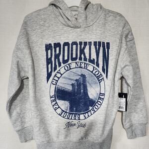 Brooklyn city of New York Graphic Hoodie kids medium age 8